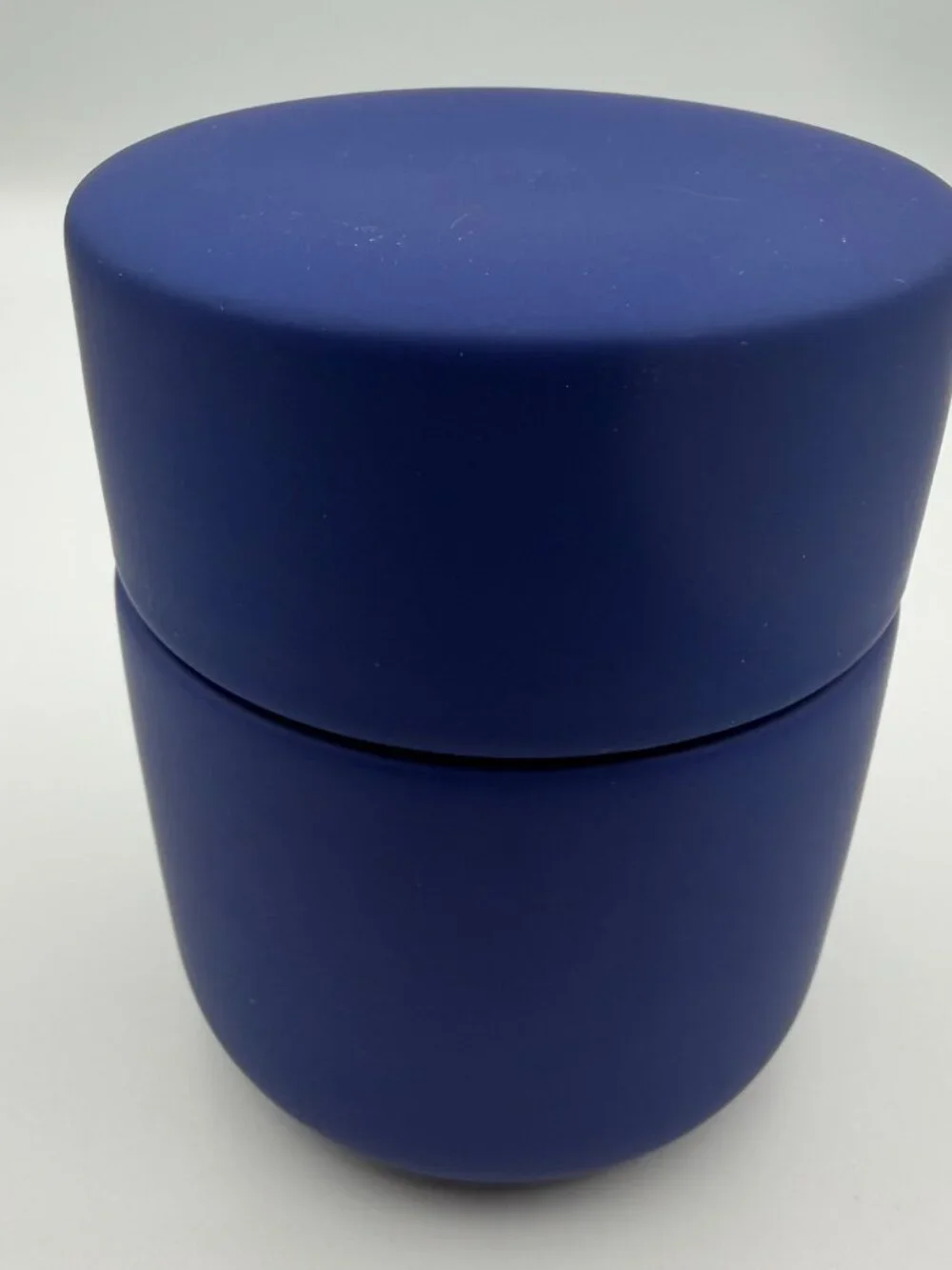 Zone Denmark UME Stoneware Vanity Jar with Lid Indigo Blue Minimalist NIB